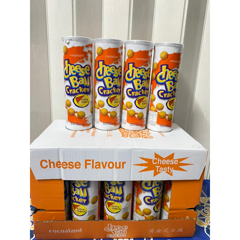 พร้อมส่ง ยกลัง ‼️โคโค่แลนด์ ชีสบอล /ชีสริง แครกเกอร์ Cocoaland CheeseBall /CheeseRing Cracker 1 ลัง 14กระปุก ขนาด 80กรัม - รูปที่ 2