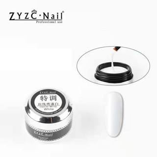 สีเพ้นท์เจล Zyzc nail สีขาว-สีดำ,แห้งสนิทไม่ทิ้งคราบเหนียวเพ้นท์ลายเส้น,ดอกไม้ เพ้นท์งานหินอ่อนตัดเส้น