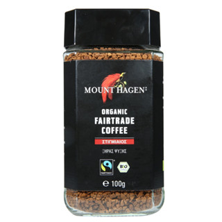 Mount Hagen Instant Organic Fairtrade Coffee 100g กาแฟออแกร์นิคสำเร็จรูป อาหาร เครื่องดื่ม