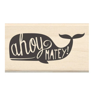 Inkadinkado Mounted Rubber Stamp -Ahoy Matey