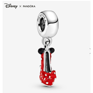 Pandora minnie mouse red shoe charm แท้100%