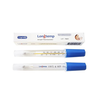 Longmed Longtemp ปรอทแก้ววัดไข้ Armpit &amp; Oral Thermometer 1ชิ้น