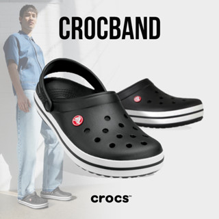 [ลิขสิทธิ์แท้] Crocs รองเท้าแตะ รองเท้าลำลอง CR UX Crocband 11016-001 (2190)