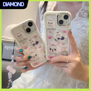 💲คูปองเคลม💲เคสไอโฟน case for iphone 11 12 ลูกสุนัขน่ารัก เคส 14 13 12 11 pro max ป้องกันการตก กันรอย ลายสวยงาม