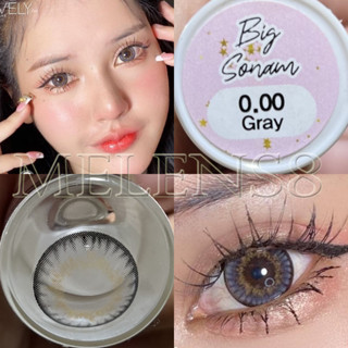 🔅ตาโต มีค่าสายตาสั้น พร้อมส่ง Big sonam คอนเเทคเลนส์ Lovely lensลายฮิตใน Tiktok ตาโตบิ๊กอายตัดขอบ🔅