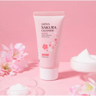 โฟมล้างหน้า LAIKOU SAKURA Cleanser ทำความสะอาดใบหน้า