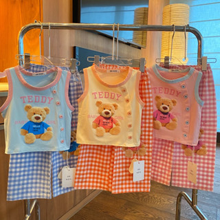 📍พร้อมส่ง📍ชุดเซตเด็กหญิงหมีTDงานป้ายBBkidsเนื้อผ้าดี