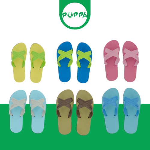 รองเท้าแตะ PUPPA แบบสวม สีทูโทน Size 9-11