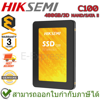 Hiksemi C100 480GB/3D NAND/SATA III SSD ของแท้ ประกันศูนย์ 3ปี