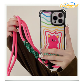 ✨ส่งของขวัญ✨เคส for iPhone 11 14 Pro Max Case for iPhone 12 13 ป้องกันการตก การป้องกัน หวานสวย การ์ตูน พร้อม แบรนด์ไทด์