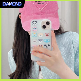 💲คูปองเคลม💲เคสไอโ case for iphone 11 12 สัตว์น่ารัก เคส 14 13 12 11 pro max ซิลิโคนเหลวมีความทนทานและป้องกันการตกหล่น