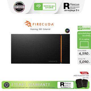 Seagate Firecuda Gaming RGB SSD External - USB-C USB 3.0 with NVMe for PC Laptop (STJP)