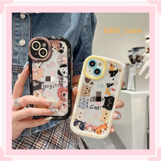 🎁ส่งของขวัญ🎁เคสไอโฟน สำหรับ 11 13 for iPhone Case 14 12 Pro Max น่าสนใจ น่ารัก ลูกสุนัข กันกระแทก ปกป้อง เคสโทรศัพท์