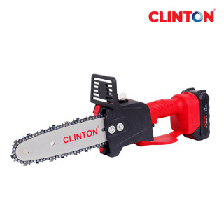 CLINTON เลื่อยโซ่ไร้สาย 21V  8 นิ้ว คลินตัน รุ่น FER-CHAINSAW21V เลื่อยตัดไม้ เลื่อยโซ่แบตเตอรี่ลิเธียมไอออน