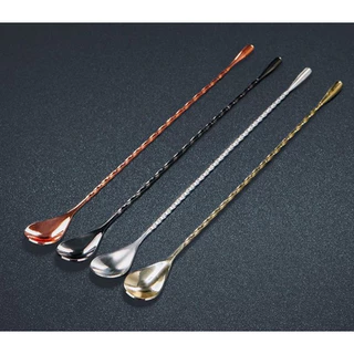 ช้อนคนค็อกเทล ช้อนบาร์สแตนเลส ช้อนคนผสมเครืองดื่ม มี3 ขนาดให้เลือก 20 ซม.30ซม.และ 40 ซม. Bar Spoons อุปกรณ์บาร์