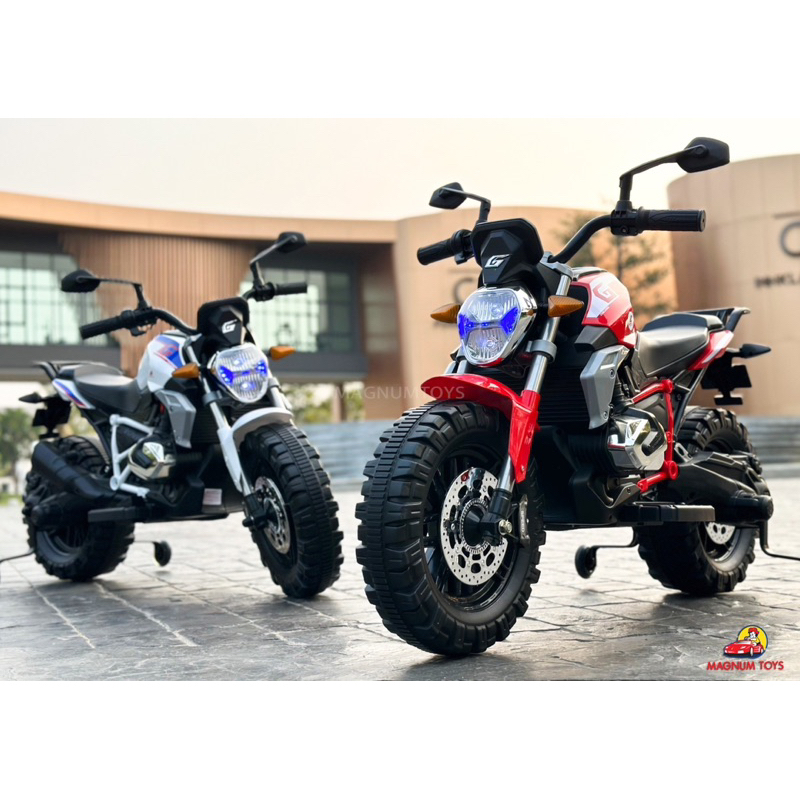 คันใหญ่ ทรงเท่ ออกตัวไม่กระชาก รถแบตเตอรี่เด็ก รถเด็ก มอไซค์วิบาก รถแบตเตอรี่ทรงวิบาก คันใหญ่ มอเตอร์แรงส์ No.1038