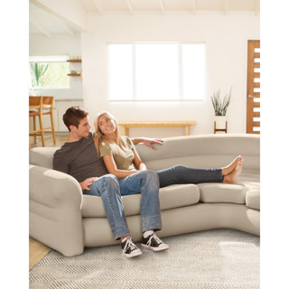 Intex โซฟาเป่าลมแบบเข้ามุม คอร์นเนอร์ คอมฟอร์ท 2.57x2.03x0.76 ม. รุ่น 68575