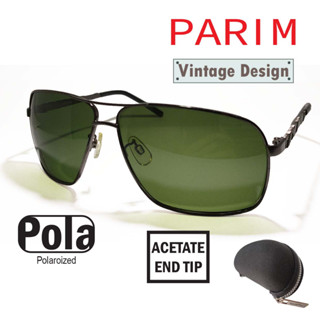 แว่นตากันแดด Parim 3106 เลนส์ตัดแสง Polarized ใส่ตกปลา ขับรถหรือใส่บังตา ป้องกัน UV400 กรอบโลหะ Monel คุณภาพสูงแถมกระเป๋