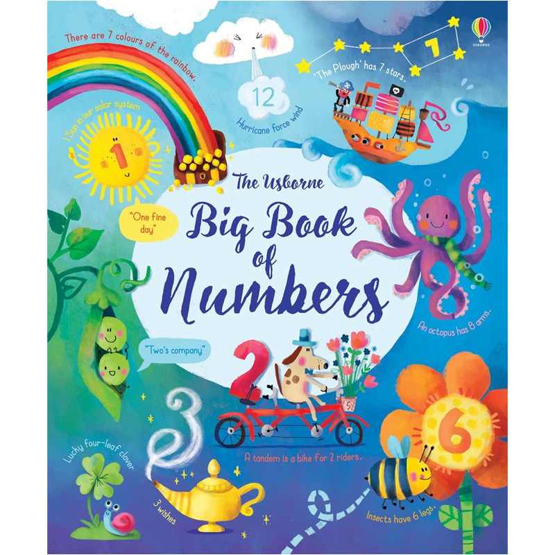 Usborne books Big book of numbers 3Y+ หนังสือ สำหรับเด็ก 3 ปีขึ้นไป