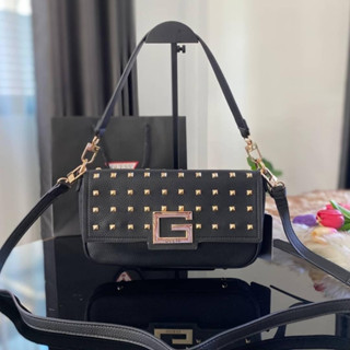 กระเป๋าสะพายไหล่ GUESS Brightside Debossed Logo Shoulder Bag