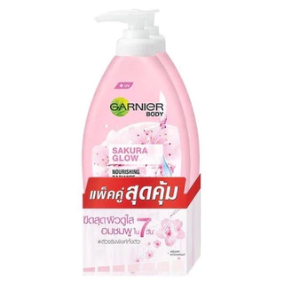[ แพ็คคู่สุดคุ้ม ] การ์นิเย่ ไบร์ทคอมพลีท/เอ็กซ์ตร้า/ซากุระ บอดี้โลชั่น GARNIER BODY LOTION 400 ml.