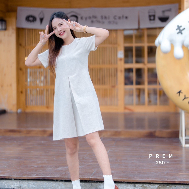 ◞˚ₓ 𝙍𝙊𝙎𝙔 𝘿𝙍𝙀𝙎𝙎 ◞◞ ทรงสวย ใส่ได้ทุกวัน มีให้เลือก 𝟱 สี พร้อมส่งไม่ต้องรอพรี*◞