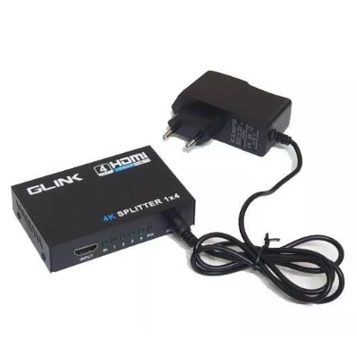 ✅ มาตรฐาน GLINK GLSP-013 4K HDMI SPLITTER 1: 4 PORT 1080P แยกจอ 4 จอ สำหรับผู้ที่ต้องการใช้งานอุปกรณ์มากกว่า ตัวแยกสัญญา