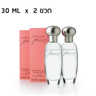 (30 ML x 2) Set Duo Estee Lauder Pleasures for Women EDP 30ml x 2ขวด กล่องซีล ป้ายคิงพาวเวอร์