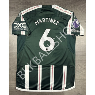 เสื้อฟุตบอล แมนยู Away เยือน 2023/24 พร้อมอาร์มพรีเมียร์ลีค No Room เบอร์ชื่อ 6 MARTINEZ