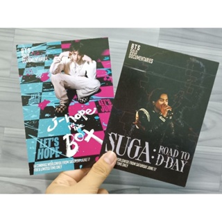 โปสการ์ด BTS Solo Documentaries จาก Major Cineplex Postcard บีทีเอส j-hope SUGA Army