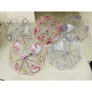 พร้อมส่ง ร่มใส SANRIO ร่มพับ ร่มพกพาลายการ์ตูน ร่มกันฝนซานริโอ้ ลายน่ารัก