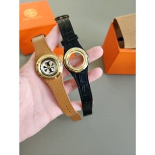 นาฬิกา ข้อมือ NEW Tory BurchWomens Miller Watch &amp; Leather Strap Gift Set,