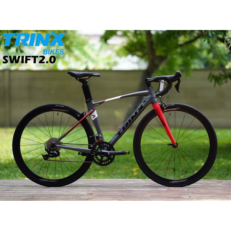 Sale‼️ TRINX SWIFT 2.0 จักรยานเสือหมอบชุดเกียร์ SHIMANO(105) 22SP เบรค TEKTRO ตะเกียบ CARBON เฟรม ALLOY