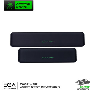 EGA WRIST REST KEYBOARD TYPE WR2 แบบผ้า ไซส์ L 100% keyboard ขนาด 9x45x4.5 ทำความสะอาดง่าย นุ่มสบายมือไม่ระคายเคือง