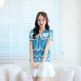 03-279 Magic Denim Blouse - 5 ไซส์