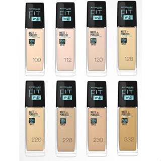 (30ml) Maybelline New York Fit Me Matte+Poreless 16 H Oil Control Spf 22 Foundation รองพื้นฟิตมี รองพื้นเนื้อแมท