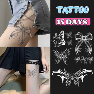 tattoo-ลายโบว์ TATTOO 15 DAYS ติดได้นาน 15 วัน ติดได้เหมือนรอยสักจริง ติดแรกๆจะไม่เห็นไม่ชัด ต้องให้เวลาผ่านไ