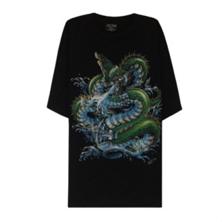 เดรสลายมังกร (Size 2XL)