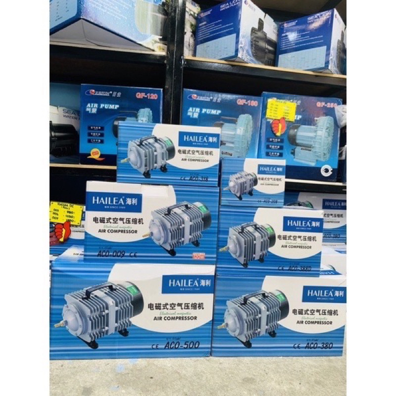 ปั๊มออกซิเจน ปั๊มลม ปั๊มลมบ่อปลา ปั๊มลมบ่อกุ้ง HAILEA ACO-208 ACO-318 ACO-388D ACO-009 ACO-380 ACO-5