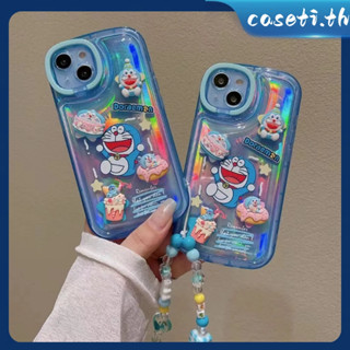 คูปองเคลม🎀เคสไอโ case for iphone 11 12 การ์ตูนโดราเอมอน ตุ๊กตา 3 มิติ เคส 14 13 12 11 pro max เคสมือถือกันกระแทก