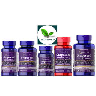 Puritans Pride Grapeseed Extract -100mg. , 200 mg. , 300 mg.(เกรฟซีด)