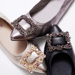 รองเท้าหนังแกะแท้ 100% รุ่น Celine flat 9910-33