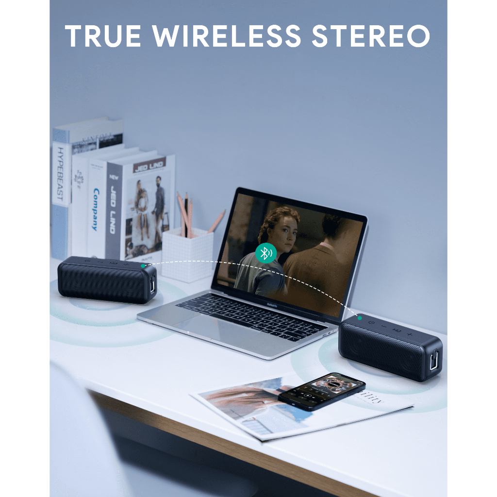 AUKEY SK-A2 ลำโพงบลูทูธ SoundStream Bluetooth Speaker with TWS (True ...
