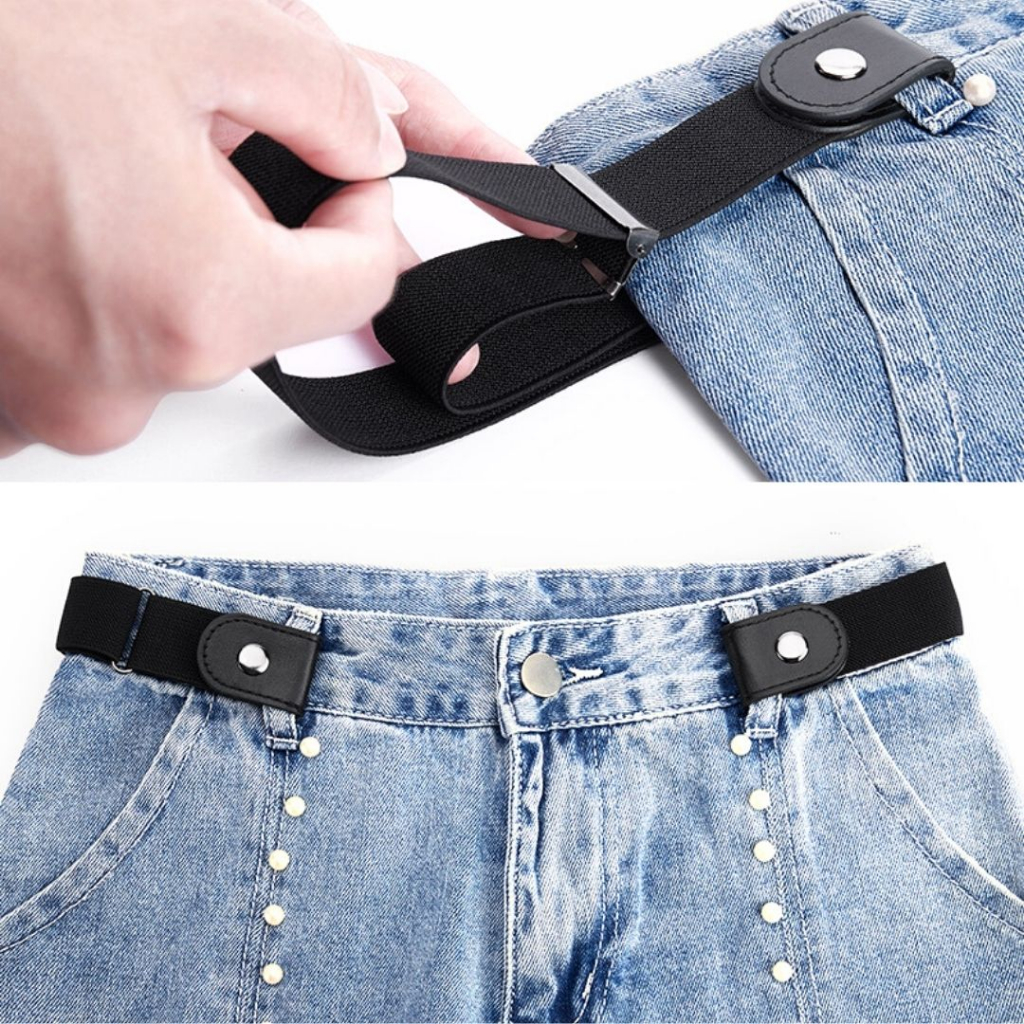 [W0096] เข็มขัดปรับเอวกางเกง ยางยืด ปรับสายได้  สไตล์วินเทจ Belts ใส่ได้ทั้งผู้ชายผู้หญิง - รูปที่ 2