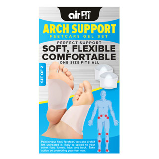 AIR FIT อุปกรณ์ดูแลสุขภาพเท้า ซิลิโคนเจล ซัพพอร์ตอุ้งเท้า FOOTCARE ARCH SUPPORT GEL