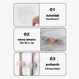 ที่แขวนไม้กวาด ติดผนัง ที่วางไม้กวาด ไม้ถูพื้น หนีบแบบติดผนัง