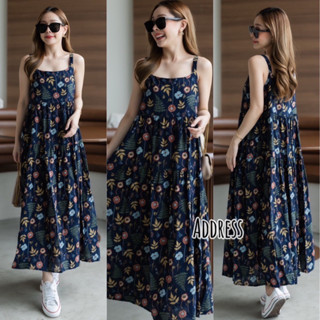 🌈🌿🌺🌼🌸💖🇰🇷 Floral SGL Maxi Dress