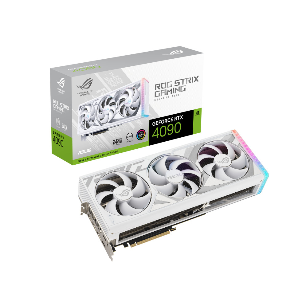 ASUS ROG Strix GeForce RTX 4090 White OC 24GB GDDR6X Graphics Card N