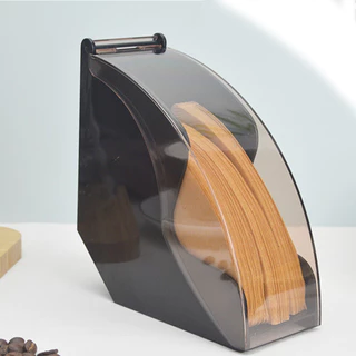 พร้อมส่ง｜กล่องเก็บกระดาษกรองกาแฟ Paper Holder 100ชิ้น ล่องใส่กระดาษกรอง กระดาษดริปพร้อมฝาปิดกันฝุ่นใส่ได้