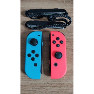 Joy Con (สี นีออน) 94% (มือสอง)จากกล่อง Oled + Strap สองข้าง